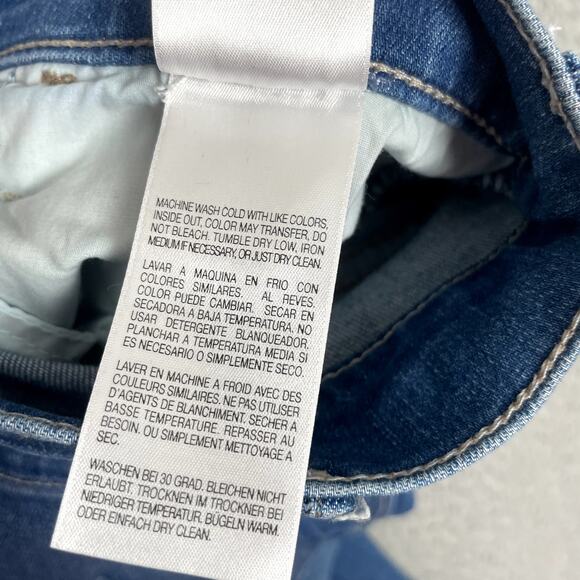 Mother The Hustler Ankle Fray Jeans Womens 32 Blue Wishful Drinking Casual - Picture 11 of 12